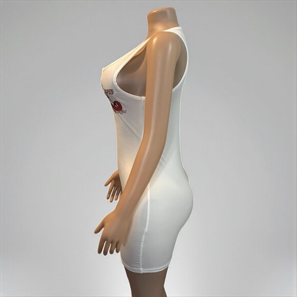 Cherry U Neck Sleeveless Sheath Dress - Picture 6 of 10